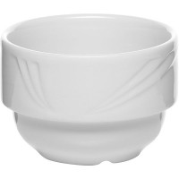 Чашка бульонная «Аркадия»;фарфор;220мл;D=90,H=60,L=145мм;белый