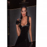 Короткое платье с оборками на бретелях Short PVC dress with frilled shoulder straps