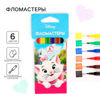 Фломастеры  Кошечка Мари , 6 цветов, вентилируемый колпачок