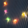 Светодиодные бусы  Сердечки , 80 см, LED(1608)-16-4.6V, AG13x3 (в компл.), 3 режима, свечение тёплое белое