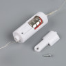 Светодиодные бусы  Сердечки , 80 см, LED(1608)-16-4.6V, AG13x3 (в компл.), 3 режима, свечение тёплое белое