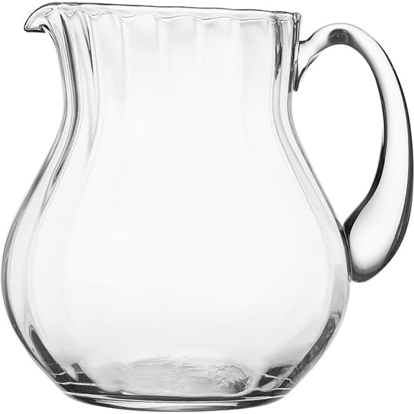 Стеклянный рифлёный кувшин без крышки (объем 1,75 л.) 