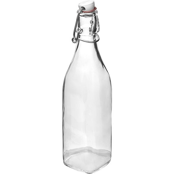 Бутылка «Свинг» с пробкой;стекло;0,5л;D=77,H=253,L=75,B=75мм 
