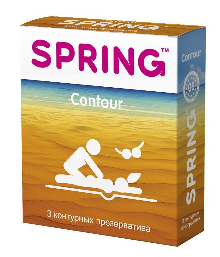 Контурные презервативы SPRING CONTOUR - 3 шт. 