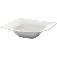 Тарелка для пасты «Виктория» квадратная;фарфор;,L=27,B=27см;белый