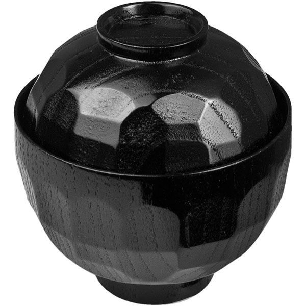 Мисосупница;дерево;200мл;D=95,H=105мм;черный 