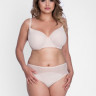 Однотонный бюстгальтер plus size на косточках с чашками из микрофибры