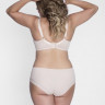 Однотонный бюстгальтер plus size на косточках с чашками из микрофибры
