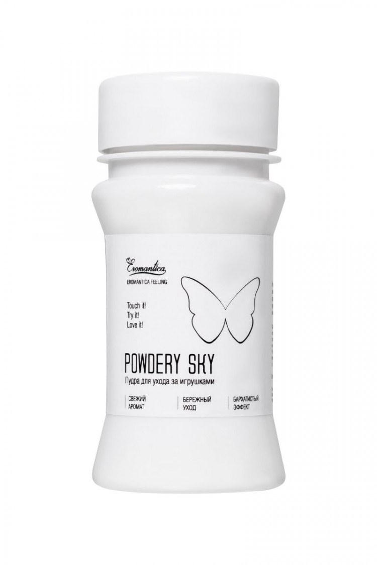 Пудра для ухода за игрушками Powdery Sky с ароматом мяты - 40 гр. 