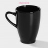 Кружка керамическая Доляна Coffee break, 300 мл, цвет чёрный