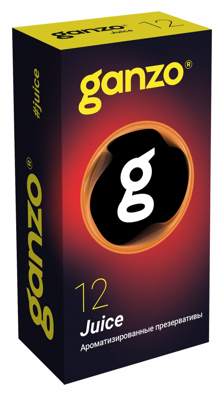 Ароматизированные презервативы Ganzo Juice - 12 шт. 