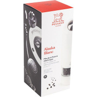 Мельница для перца «Аляска» электрическая (батарейки);акрил;,H=17,B=5см;прозр.,белый