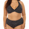 Раздельный купальник plus size в крапинку