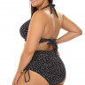 Раздельный купальник plus size в крапинку