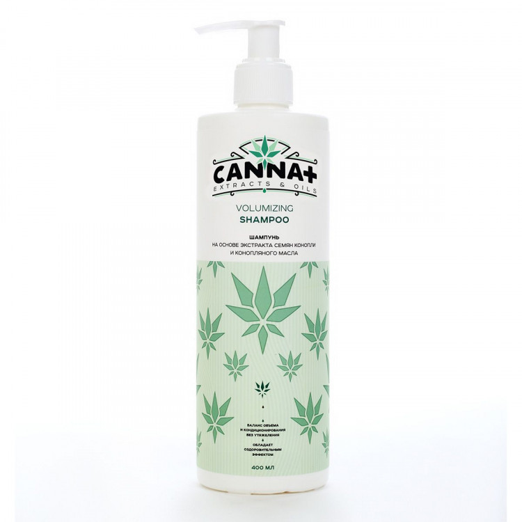Бессульфатный шампунь для объема CANNA+ Volumizing Shampoo SLS Free - 400 мл. 