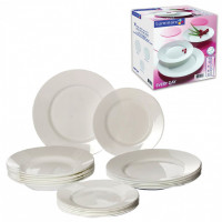 набор посуды столовый 18 предметов белое стекло Everyday LUMINARC Q9318 602605 (1)