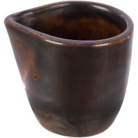 Сливочник «Мак»;фарфор;90мл;,H=60,L=70,B=58мм;медный