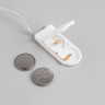 Гирлянда «Нить» 1 м роса, IP20, серебристая нить, 10 LED, батарейки CR2032х2 (в комплекте), свечение мульти
