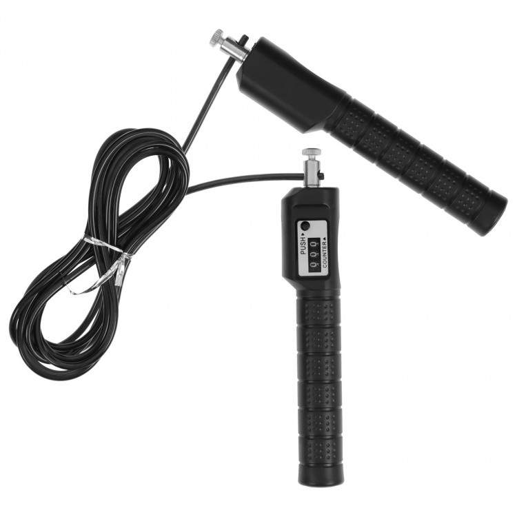 Скакалка скоростная ONLYTOP, со счётчиком, 3 м, d=0,42 см, цвета МИКС 