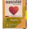 Экологически чистые презервативы Masculan Organic - 3 шт.