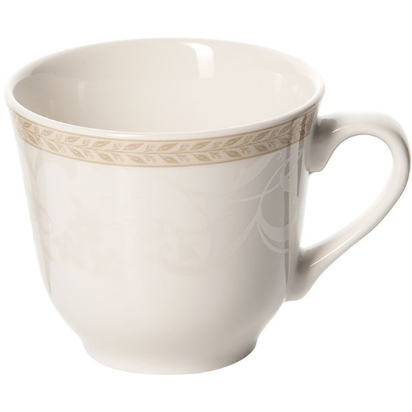 Чашка чайная «Антуанетт»;фарфор;228мл;D=9,H=6,L=12см;белый,олив. 