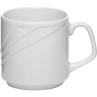 Кружка «Аркадия»;фарфор;300мл;D=95,H=85,L=110мм;белый