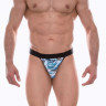 Мужские трусы-тонги с голубым принтом Мужские трусы-тонги с голубым принтом