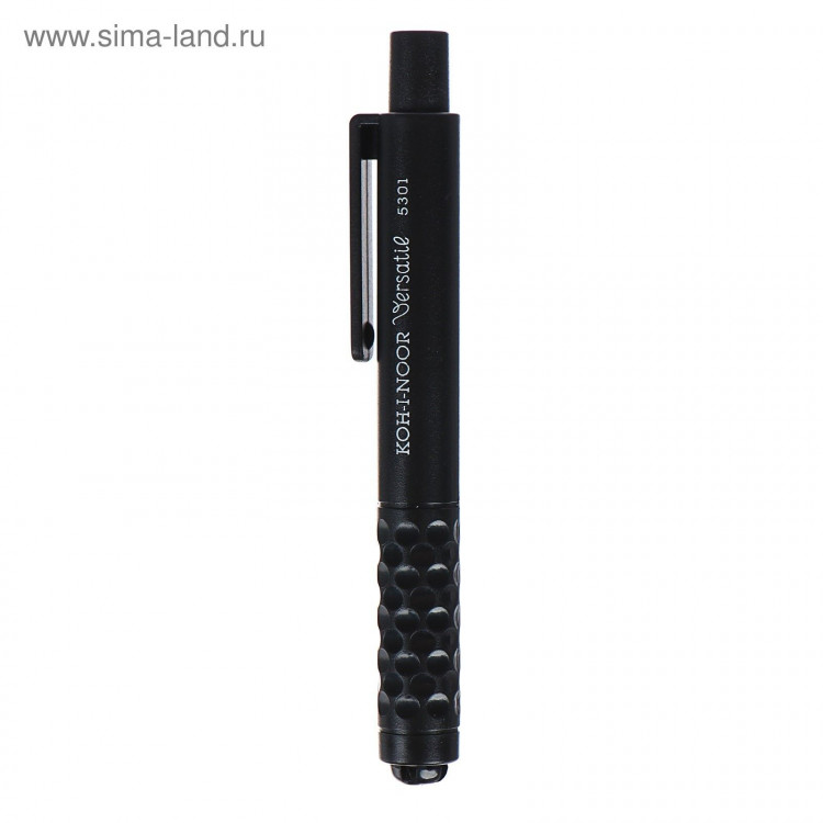 Держатель для карандашей Koh-I-Noor 5301, пластик с грифелем, L=120 мм, d=4,5-5,6 мм, черный 