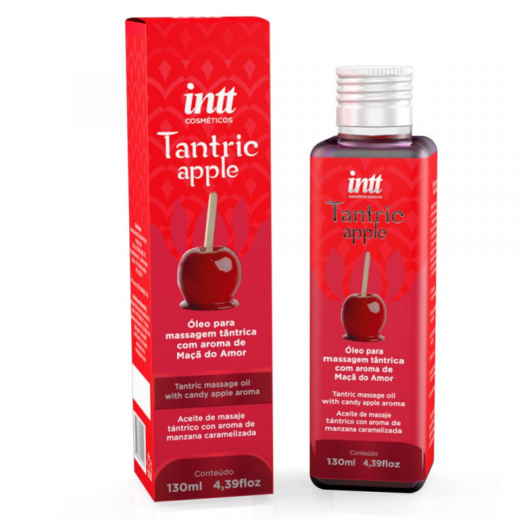 Массажное масло Tantric Apple с ароматом яблока - 130 мл. 