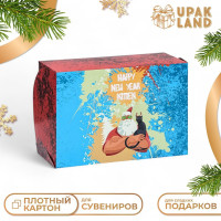 Новый год. Упаковка без окна  Happy New Year , 25 х 17 х 10 см