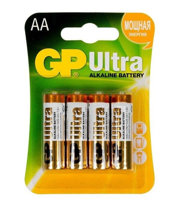 Батарейки алкалиновые GP Ultra Alkaline AA/LR6 - 4 шт. 
