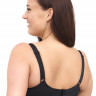 Бюстгальтер на косточках с чашками plus size из микрофибры и сетки
