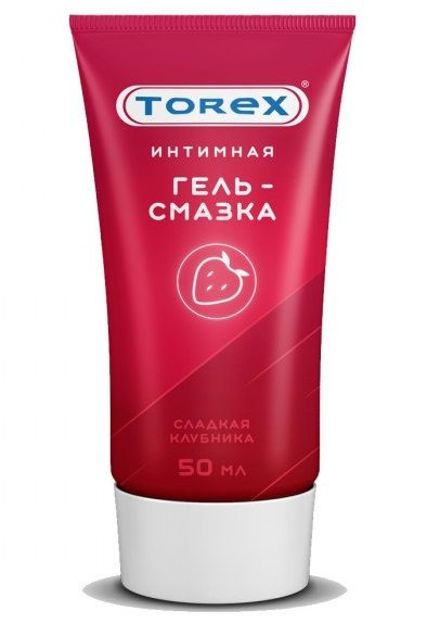Смазка на водной основе TOREX  Сладкая клубника  - 50 мл. 