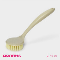 Зеленая щётка для посуды - 21 см.