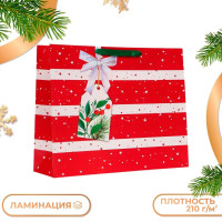 Новый год. Пакет подарочный  Звёздочки , 50 х 40 х 15 см.