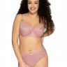 Бюстгальтер с чашками plus size из жаккардовой ткани на тонком поролоне