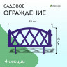 Сиреневое декоративное ограждение MODERN (55х35 см) - 4 секции