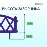 Сиреневое декоративное ограждение MODERN (55х35 см) - 4 секции