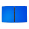 Папка на 4 кольцах A4, 24 мм, 550 мкм, ErichKrause Diamond Total Blue, тиснение, синий