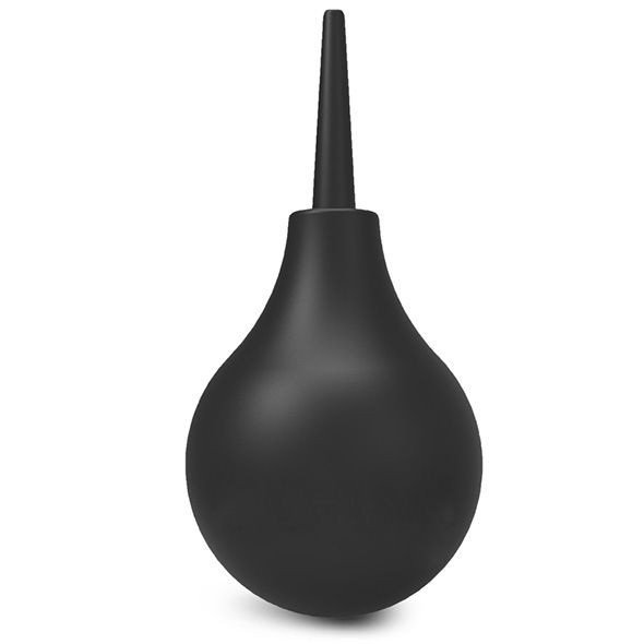 Черный анальный душ с обратным клапаном Non Return Valve Anal Douche 