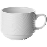 Чашка чайная «Оптик»;фарфор;213мл;D=80,H=65мм;белый