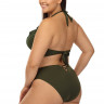 Игривый купальник plus size с оборкой на лифе