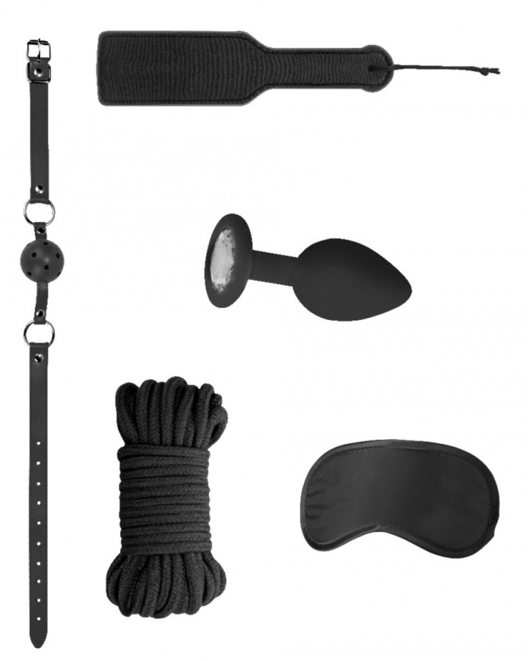 Черный игровой набор Introductory Bondage Kit №5 