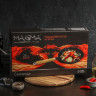 Сковорода чугунная Magma «Эко», 25×4,5 см, с 2 сливами и съёмной деревянной ручкой