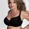 Бюстгальтер с мягкой чашкой plus size из микрофибры и двойной сетки