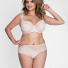 Бюстгальтер с мягкой чашкой plus size из микрофибры и двойной сетки