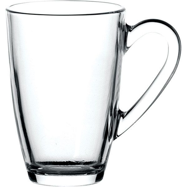 Кружка;стекло;330мл;,H=11,9см;прозр. 