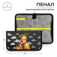 Пенал 1 секция 115 х 205 х 30 мм, Calligrata  Аниме клинок , ламинированный картон