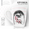 Кружка керамическая «Ёжик», 350 мл, цвет белый