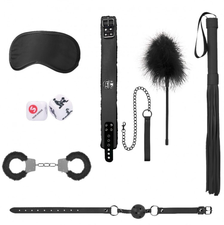 Черный игровой набор Introductory Bondage Kit №6 